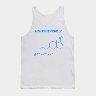 Testosterone male Hormone Chemical Structure Tank Top